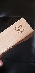Amazon.com: Hape Maple Wood Kids Building Blocks Stacking Wooden Block ...