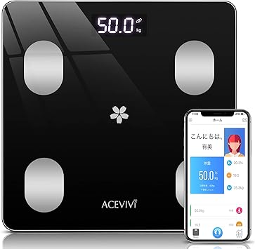 Amazon 体重計 体組成計 スマホ連動 14項測定 自動認識機能 Acevivi 体重計 Bluetooth 体脂肪計 高精度 データ自動記録 体重 体脂肪率 骨量 Bmiなど14項健康指標 日本語アプリ 登録人数無制限 Apple Health Google Fit Fitbitと連携 隠しled表示 電池付属 1 Amazon 体重計 体組成計 スマホ連動 14項測定 自動認識機能 Acevivi 体重計 Bluetooth 体脂肪計 高精度 データ自動記録 体重 体脂肪率 骨量 Bmiなど14項健康指標 日本語アプリ 登録人数無制限 Apple Health Google Fit Fitbitと連携 隠しled表示 電池付属 1