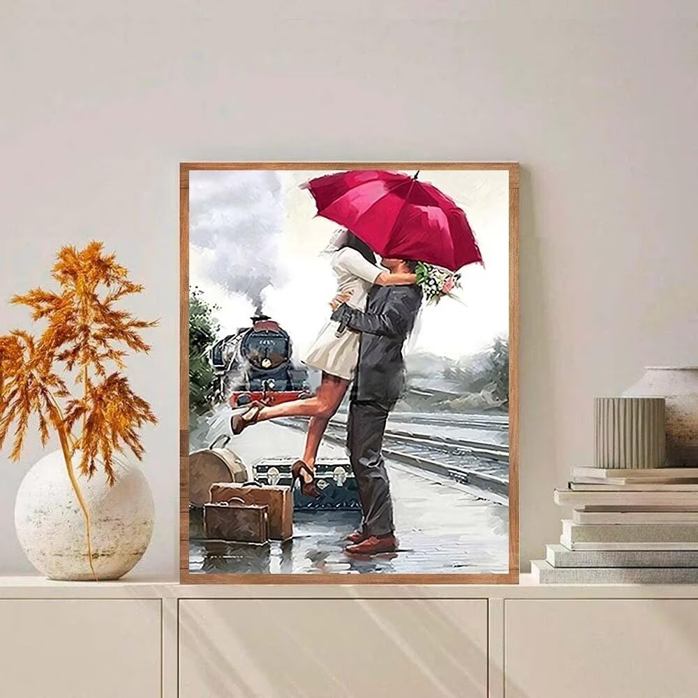 Elderly Couples 5D -Diamond Painting Kits For Adults,12x12