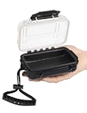 Avlcoaky Small Waterproof Box Small Waterproof Case Watertight Container Mini Dry Box Waterproof Case Watertight Key Pouch Holder for Snorkeling Kayaking Boating