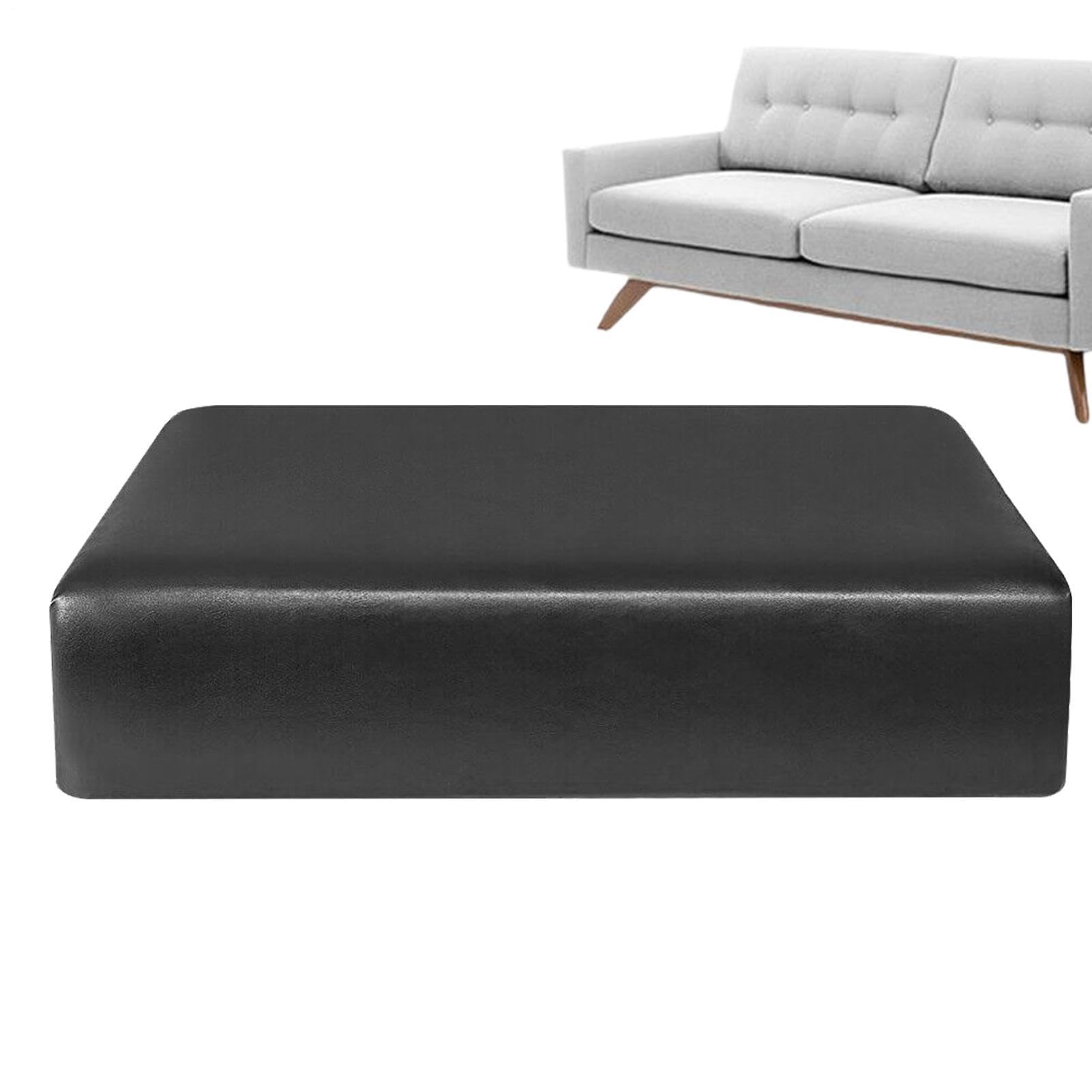 Housses de siège de canapé avec attache élastique en cuir synthétique