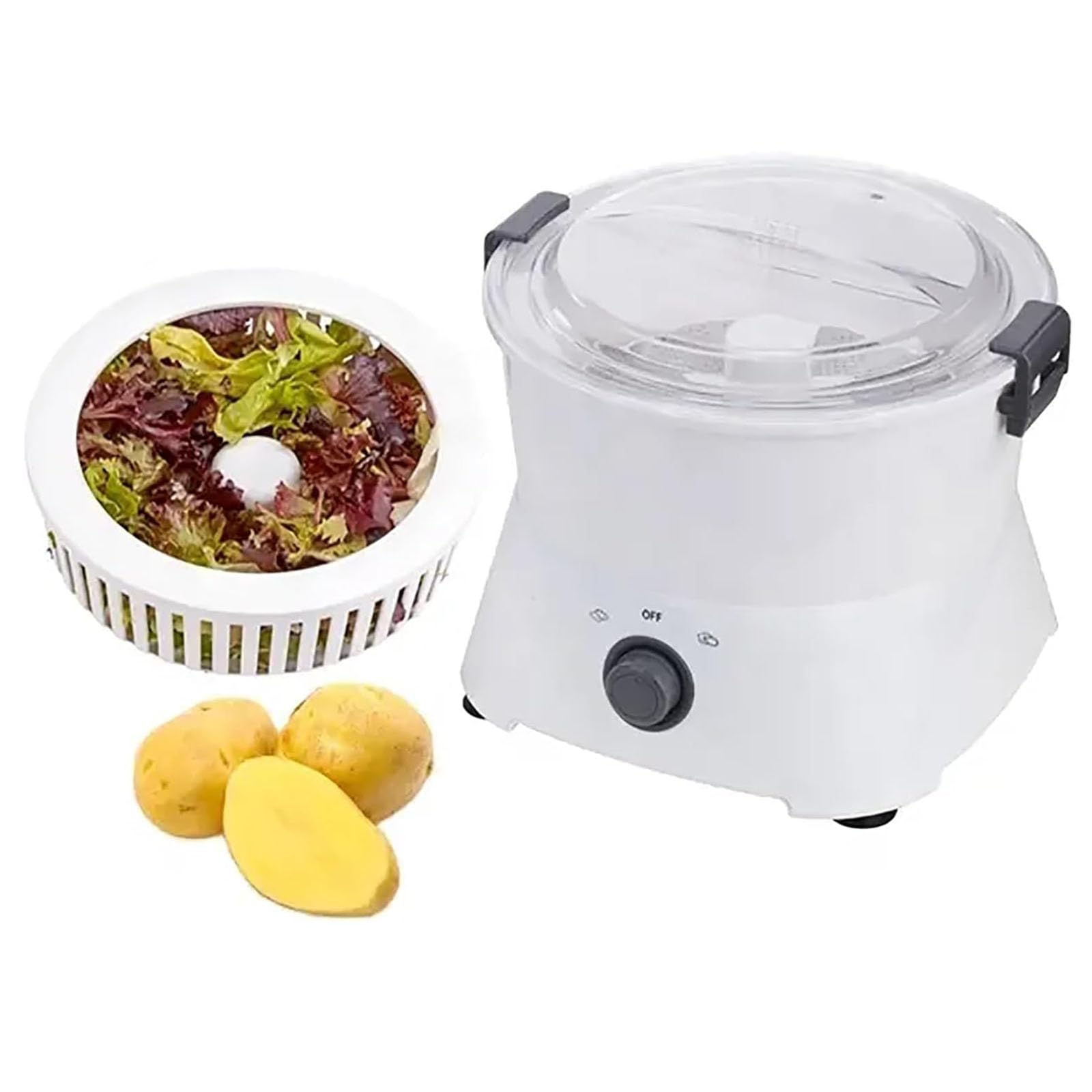 Pelador eléctrico de patatas, multifuncional de 85 W, pelador rápido y eficiente en 1 minuto, ideal para el hogar y el restaurante, perfecto para deshidratar verduras