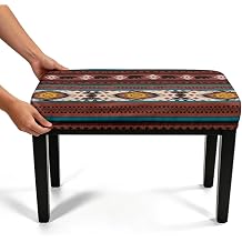 Western Piano Bench Covers Stretch, Washable Stool Slipcover