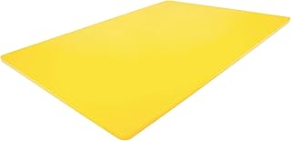 Thirteen Chefs 24 x 18 Large Yellow Cutting Board for Poultry and Chicken - Commercial Grade HDPE for Food Service, 1/2" Thick Dishwasher Safe Poly