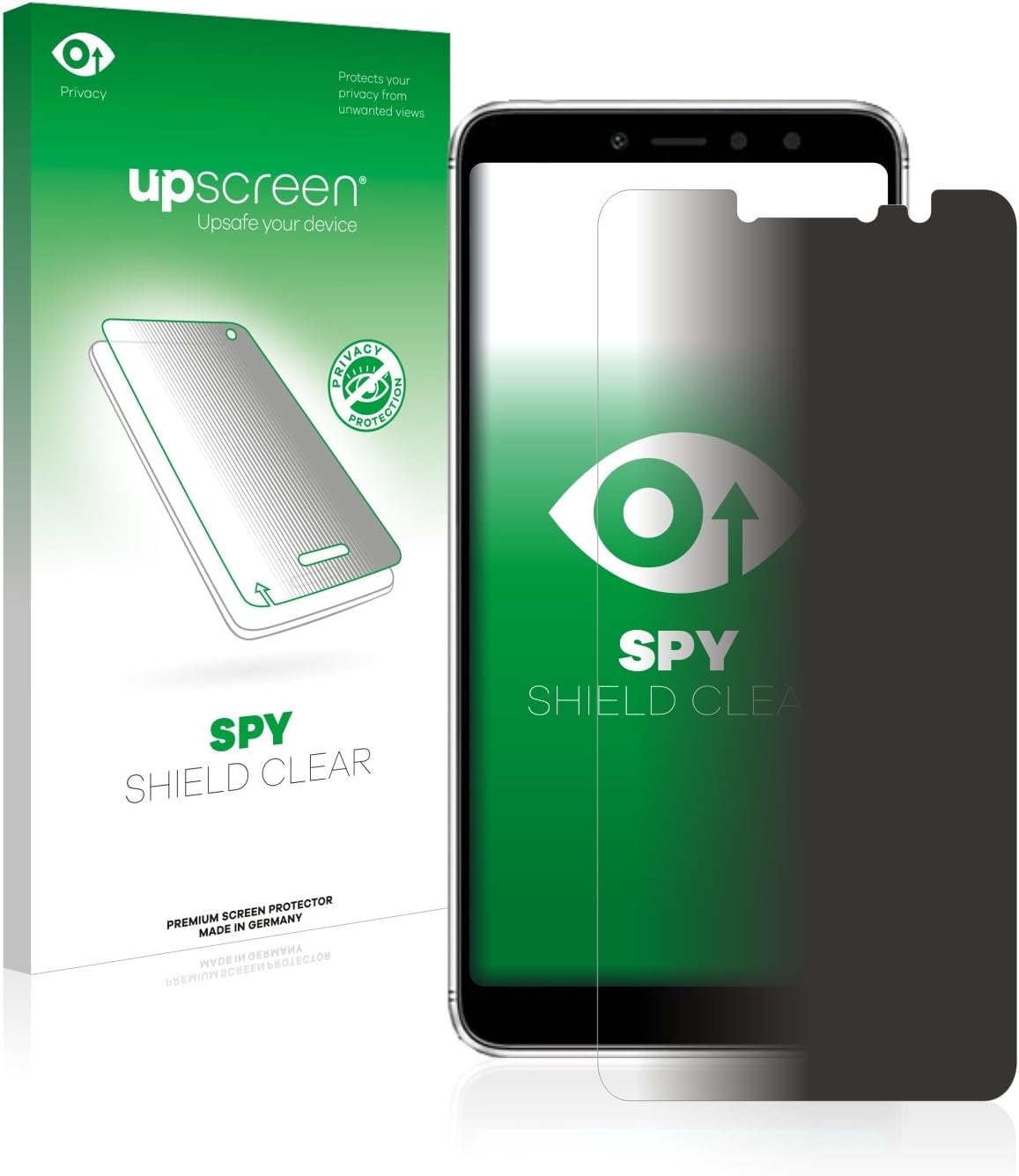 upscreen Protector Pantalla Privacidad Compatible con Xiaomi Redmi S2 Anti-Espia Privacy