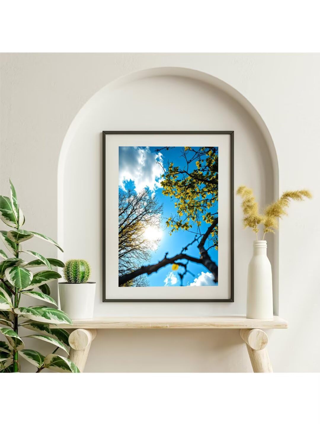 Diamond Painting Vue sur les arbres Peinture Diamant Adulte, Kit de Peinture Diamant 5d, Strass Point de Croix Cristal Broderie Diamant Kit Complet, pour Murale Décoration Noël Cadeaux 70x100cm R-4917