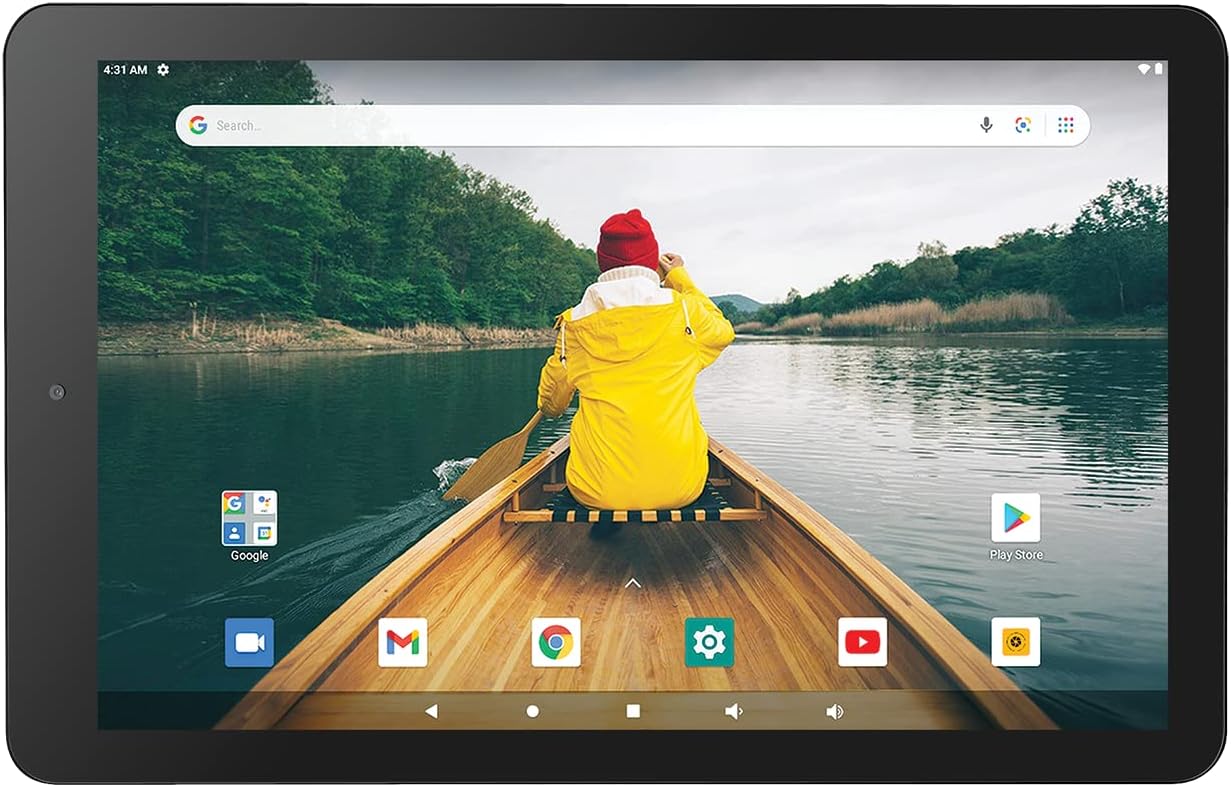 Venturer 10" 32GB Storage 2GB RAM Android 10 Tablet with Detachable Keyboard (Marigold)