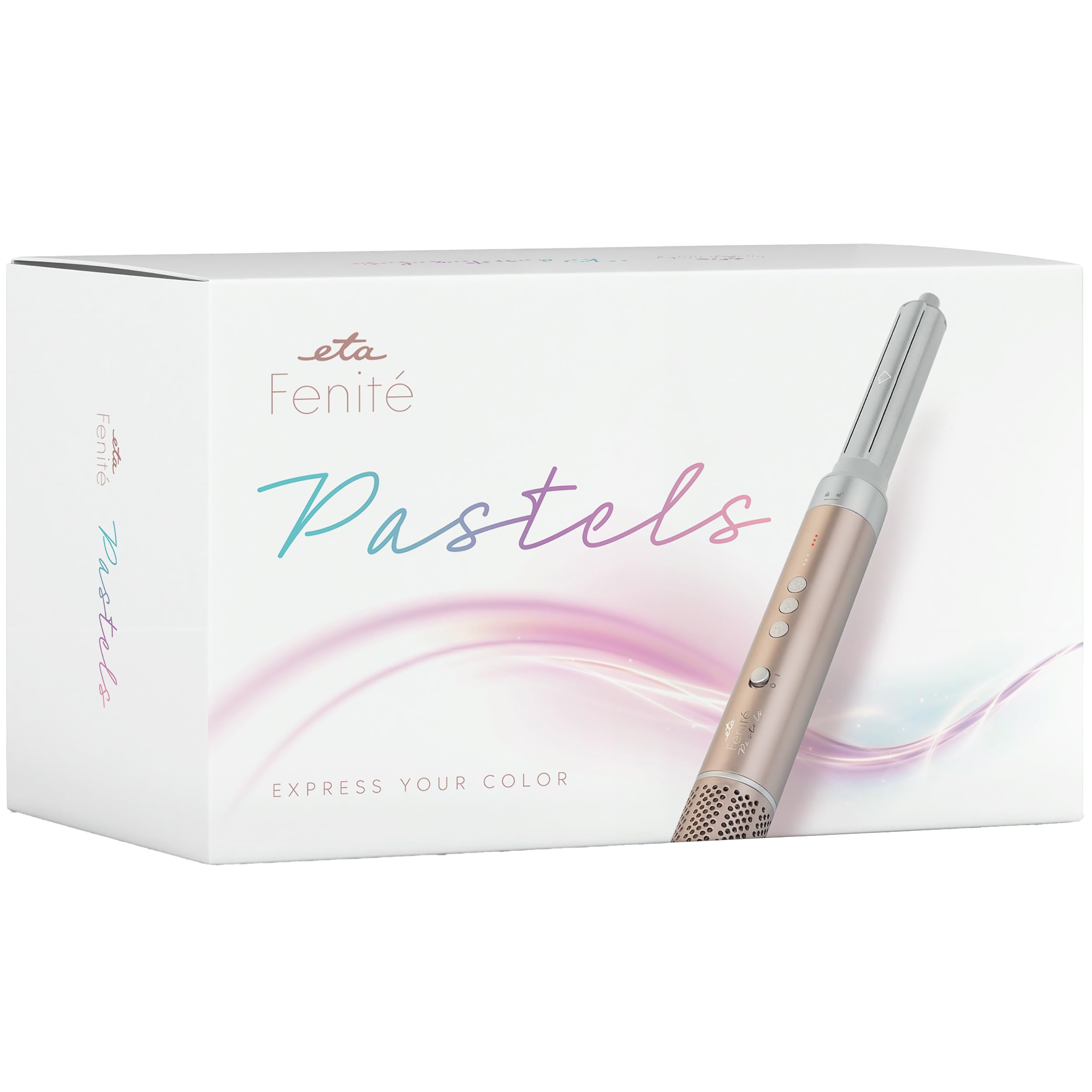ETA Fenite 2-in-1 Airstyler mit Ionen-Technologie I Coanda-Effekt I Warmluftbürste I1400W I Föhnbürste mit 2 Rundbürsten-Aufsätzen & Kaltluftstufe für Volumen & Locken I inkl. Reiseetui I Gold