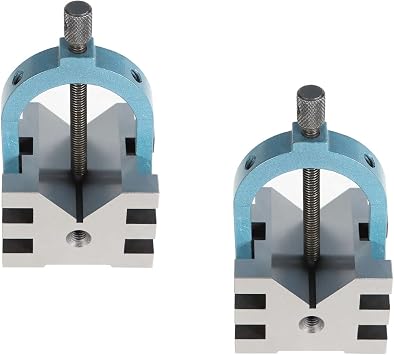kimllier 4Pcs V-Block 2-3/8 x 2-3/4 x 2 Inch Multi-Use V Blocks Gauge Gage and Clamp Tool with Box