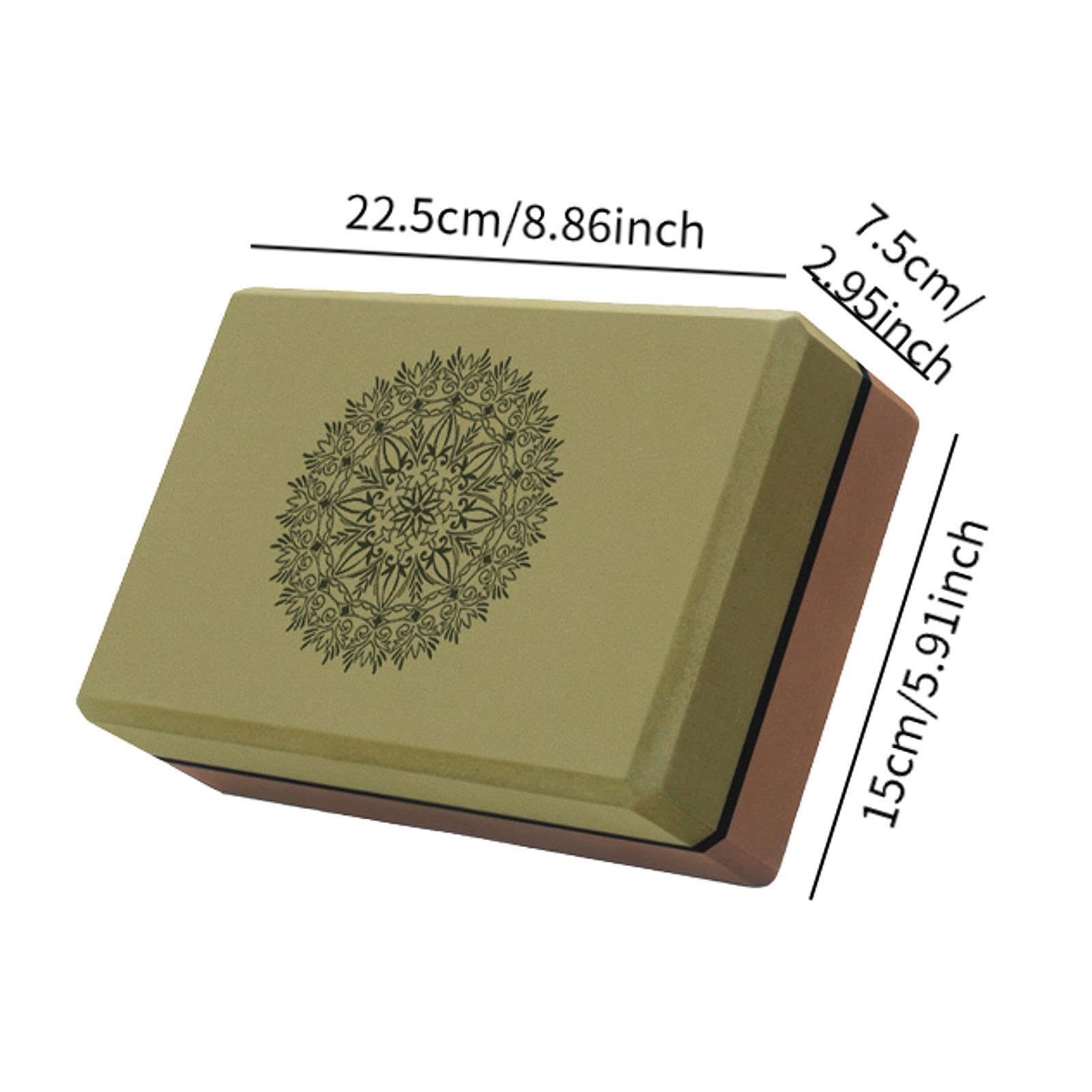 Set di 2 Blocchi Yoga,bicolore mattoncini Yoga in schiuma EVA,leggeri e resistenti,antiscivolo,per Pilates,stretching,meditazione e riabilitazione,Facili da pulire,adatti a principianti e avanzati