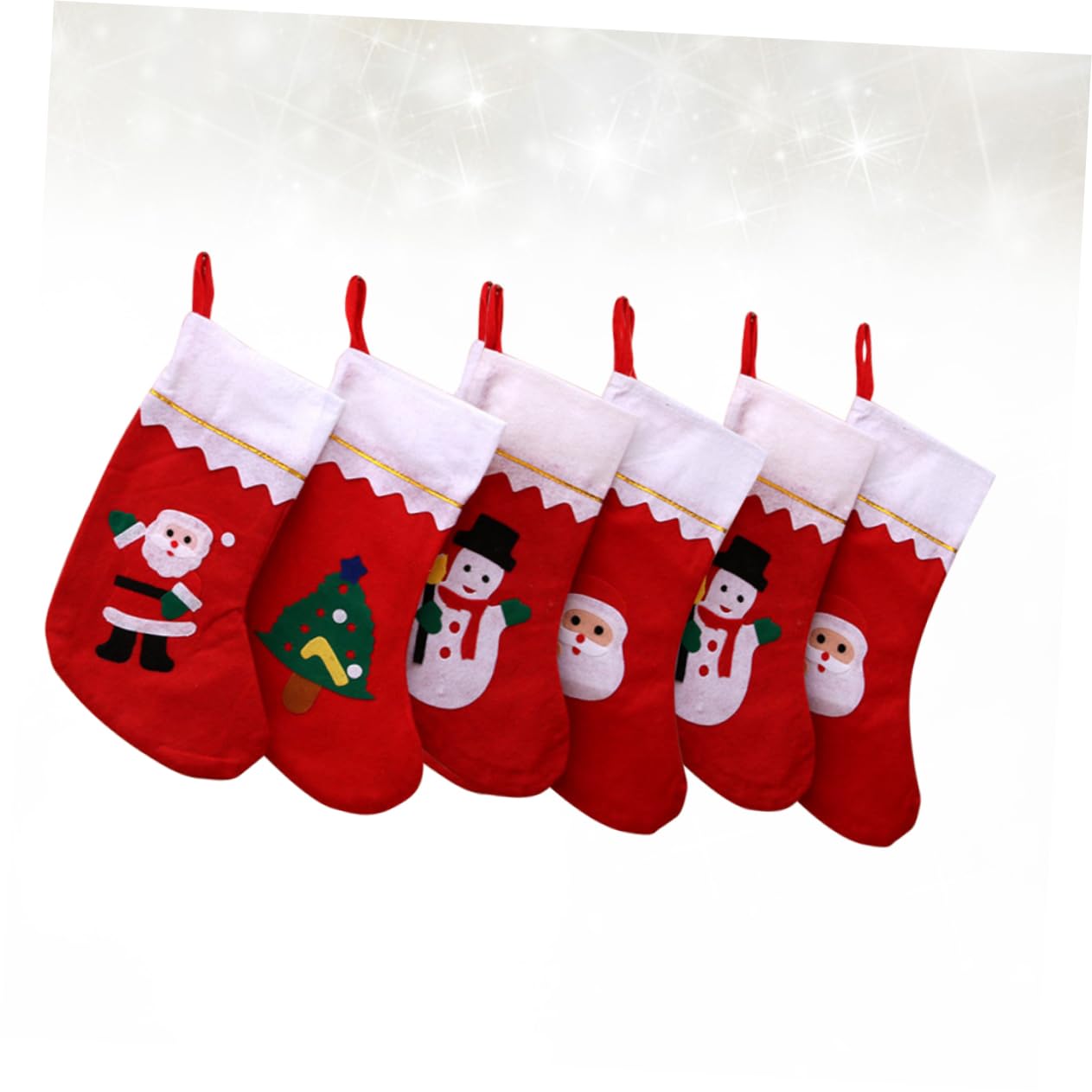 Ciieeo 18 Stk weihnachtsgeschenktüte Weihnachtsbonbonstrumpf Sockentasche Weihnachtssocken weihnachtsüberraschung Weihnachtssüßigkeitsstrümpfe Weihnachtsbaum Kamin