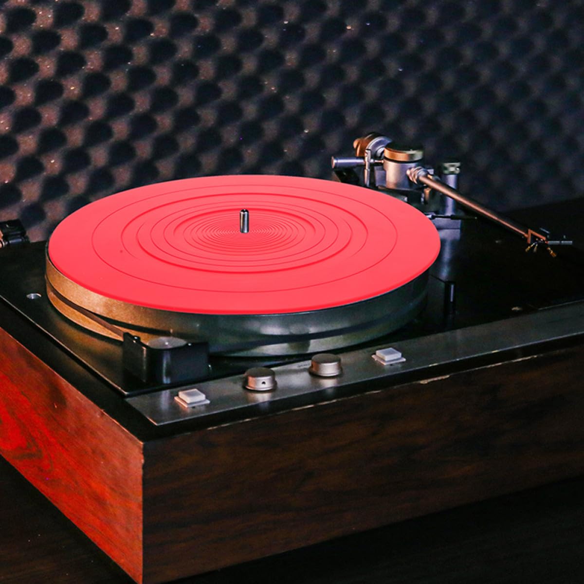 Tappetini in Silicone Antistatici 2 Pezzi Protezione Delicata e Sicura per Giradischi Vinile per Dischi, Accessori per Dj e Appassionati