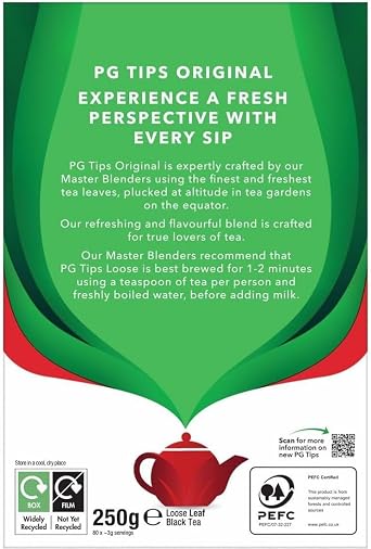 Pg Tips Loose Leaf Tea, 250 Gr