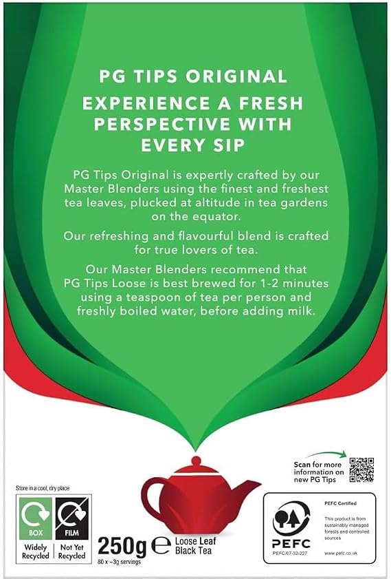 Pg Tips Loose Leaf Tea, 250 Gr