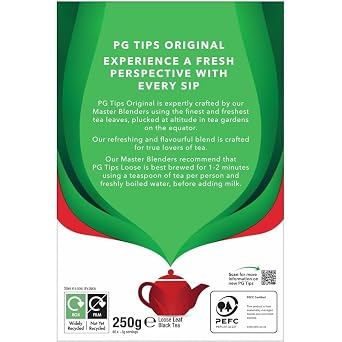 PG Tips Loose Leaf Tea, White, 8.8 Oz