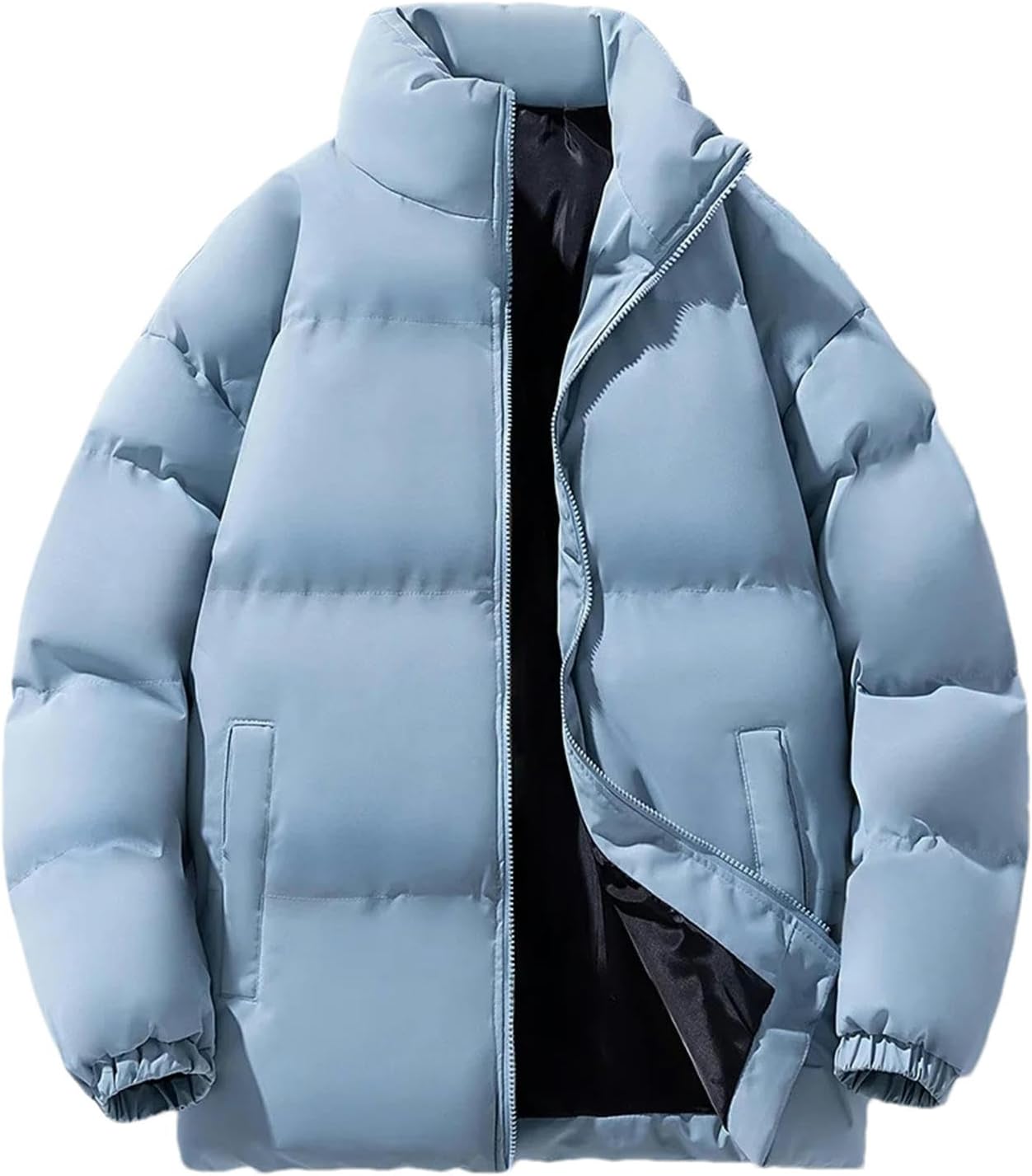 men's cotton coat thickened warm loose multifunctional stand up collar casual windbreaker warm cotton jacket
