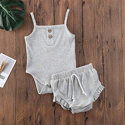 Image of Baby Boy Clothes 0 3 6 9 12 18 Months Romper Shorts Set