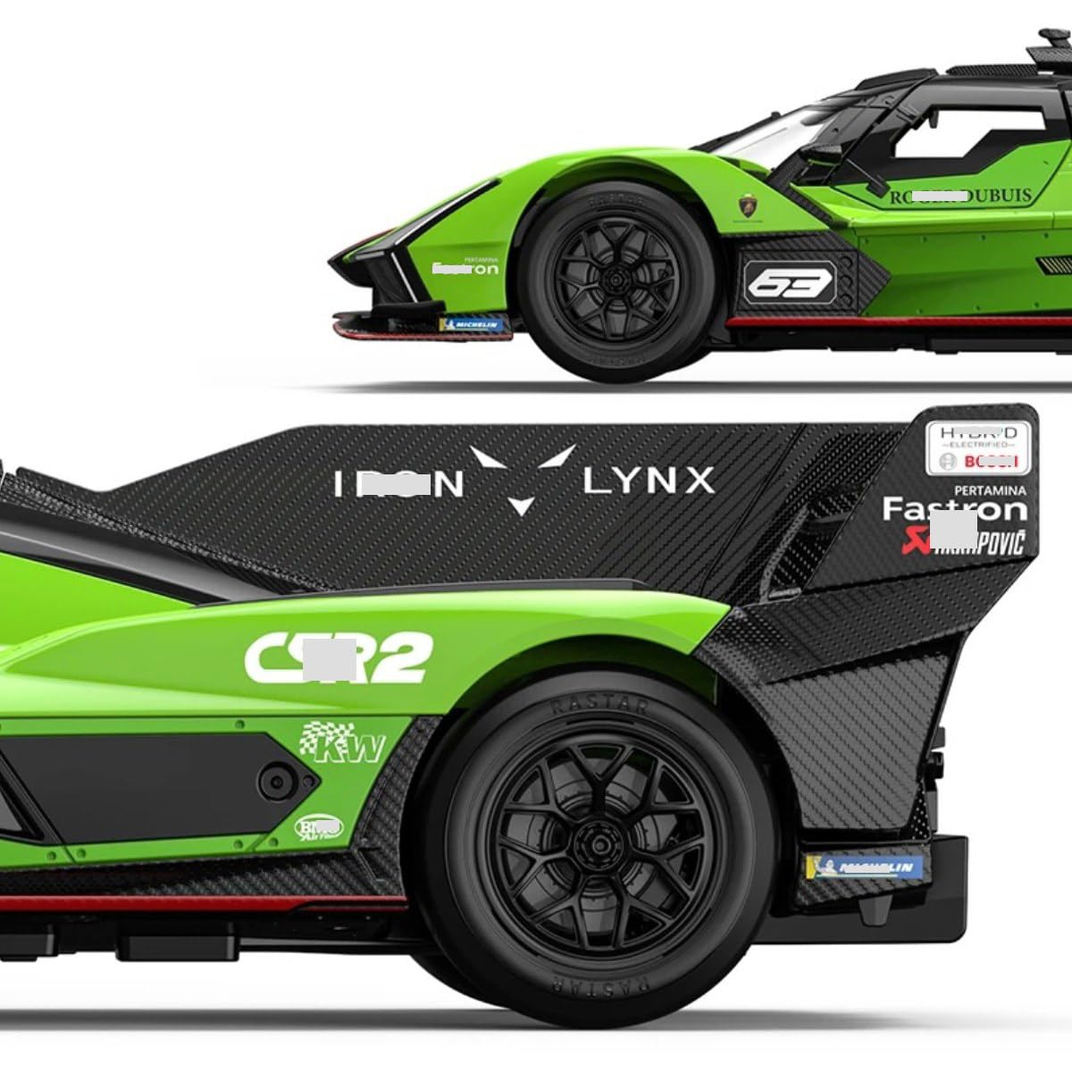 Amazon.com: HTLNUZD 1/14 RC SC63 Hypercar 24H/LMH for Lamborghini