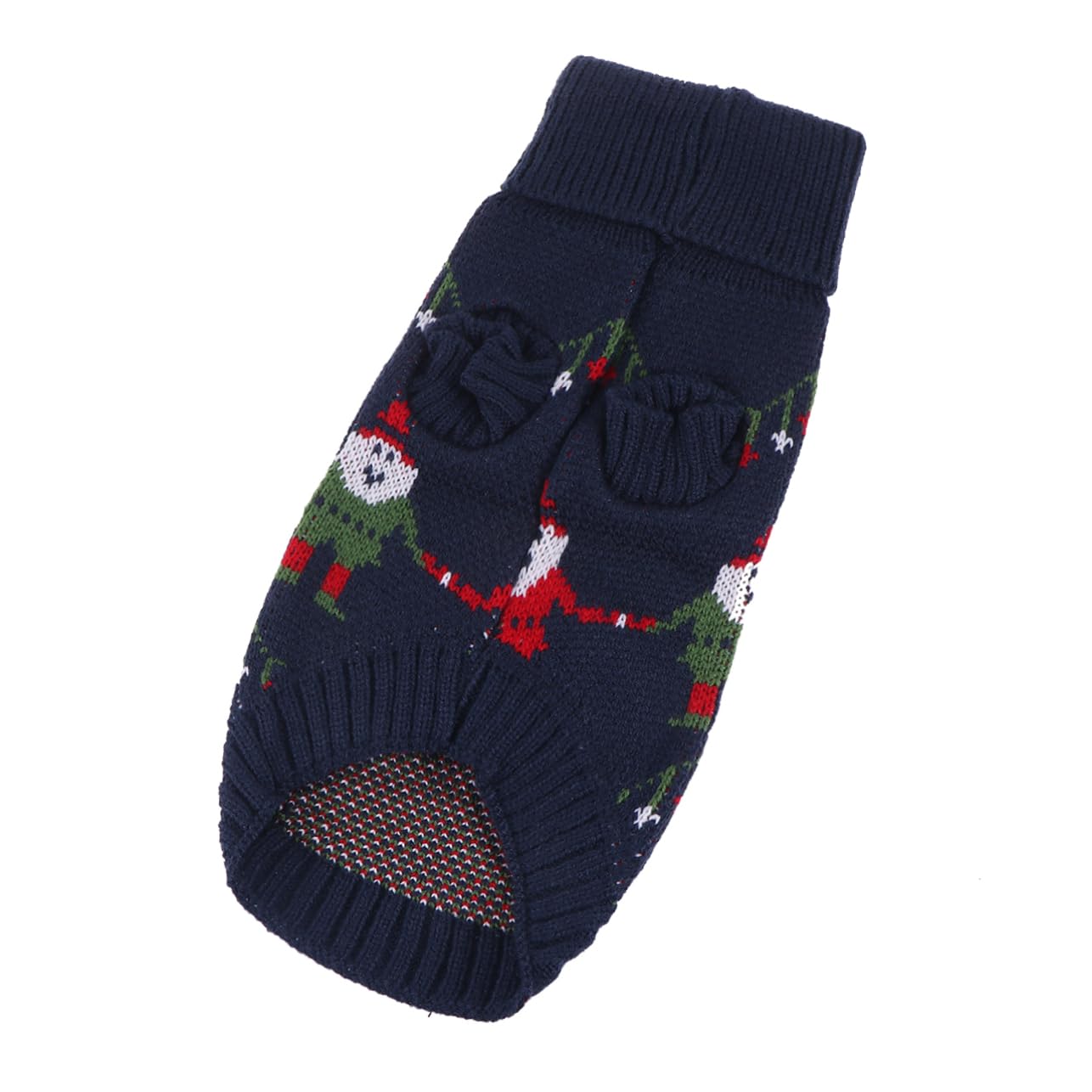 ABOOFAN 3pièces Pull Tricot pour Chien avec Vêtement Hiver Festif pour Animaux De Compagnie Manteau Doux Et Élastique Bleu