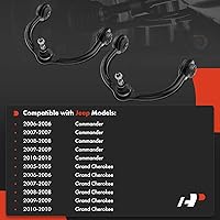 Vista 2 de A-Premium 2 brazos de control superiores delanteros con rótula y buje, compatibles con Jeep Grand Cherokee 2005-2010, Commander 2006-2010