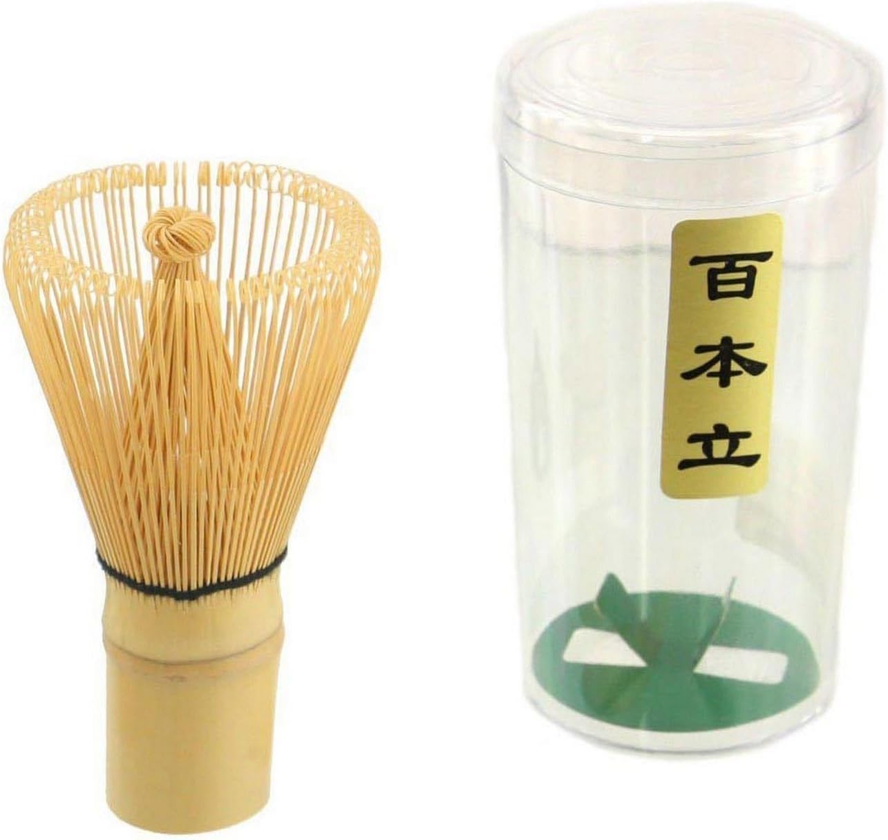 JapanBargain 2200, Bamboo Matcha Whisk Japanese Ceremonial Matcha Chasen Green Tea Powder Whisk for Tea Ceremony 100 Prong, 6 Pack
