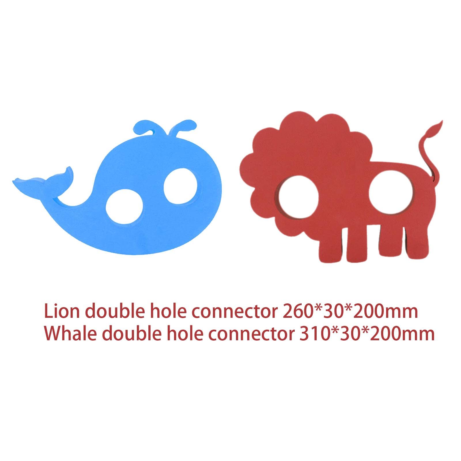 SM SunniMix Noodles Builder Swimming Float Connector Foam Floatation Fitting Swim Noodles Connector Pool Noodle Connector for Floating Bed Beginners, AnimalPattern