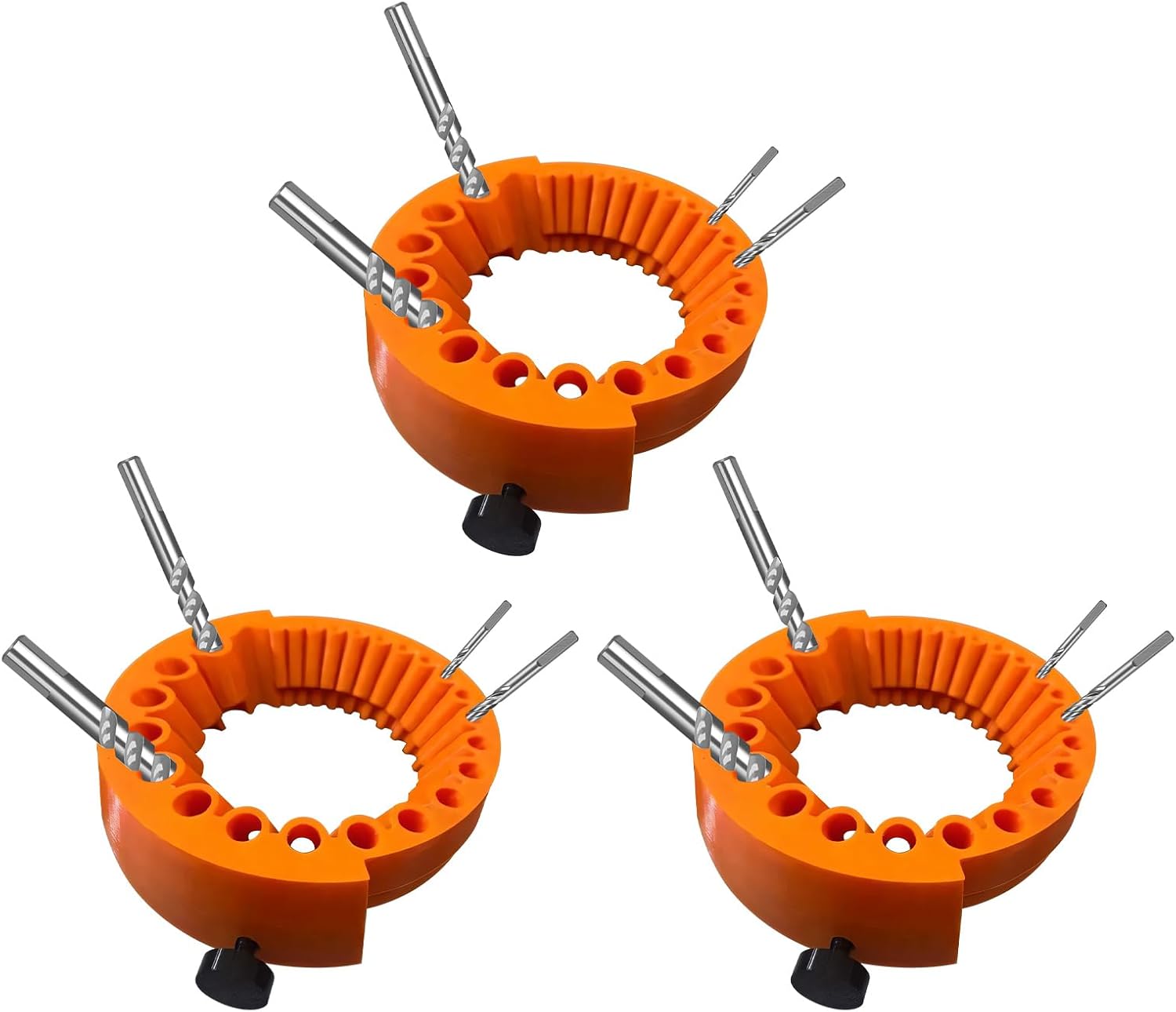 2025 Upgraded Drill Bit Sharpener,Power Drill Bit Grinding Attachment for 2 to 13 mm Bits,Compatible with 125 mm Angle Grinders,Durable and Easy-to-Use Tool for Sharpening Old Drill Bits 3PCS