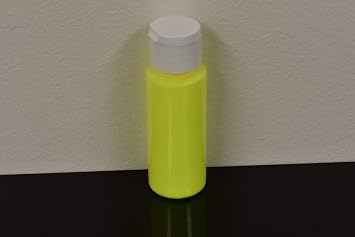 DirectGlow 2oz UV Blacklight Reactive Fluorescent Acrylic Paints (Yellow)