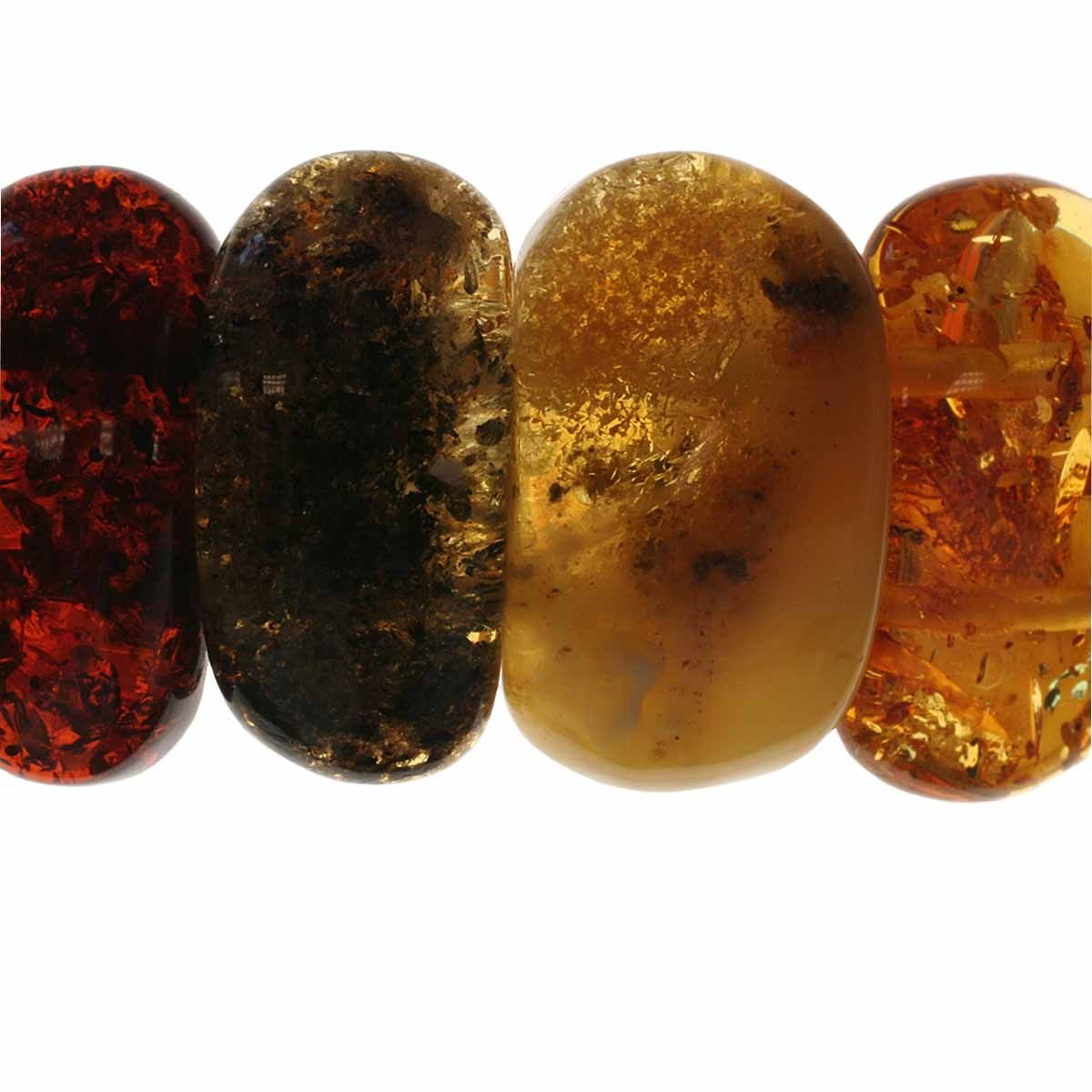 Damen-Bernsteinarmband Gummizug, multicolour 0022410063570