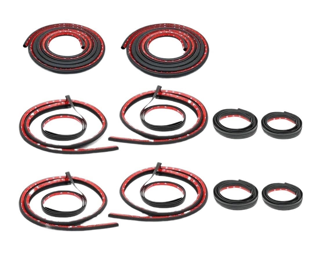 Compatible for Tesla Model Y Juniper 2025+ Door Trunk Rubber Weather Seal Strip Kit
