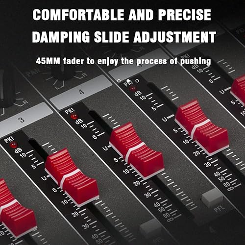 Miniatura 2 de CK-80 Mezclador profesional (8 canales) para grabación DJ Stage Karaoke Music Application wUSB Drive BT