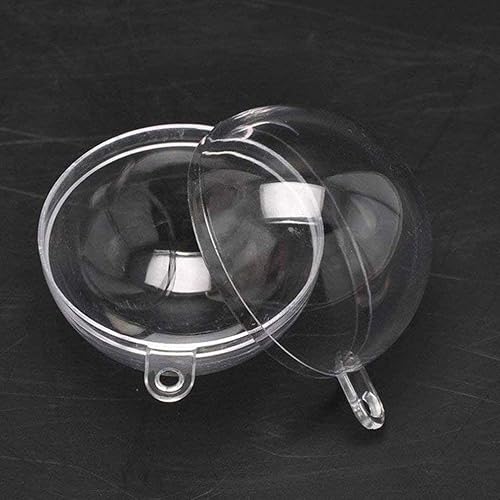 Miniatura 3 de Yeelan - Juego de adornos de bolas rellenables de plástico transparente