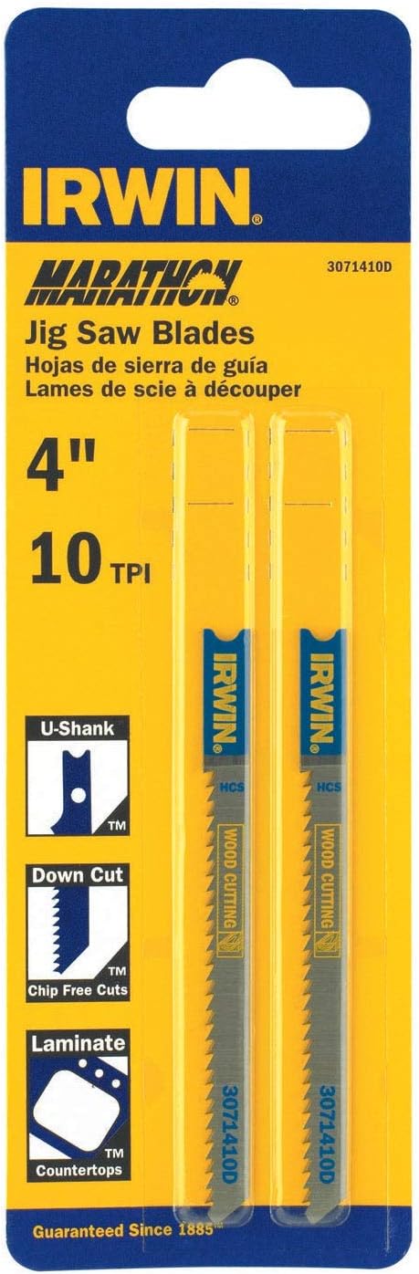 Irwin Marathon 3071410D 4" 10 TPI Down Cut Jigsaw Blade