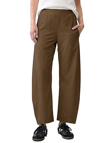 LOMON Barrel Pants for Women Hidden Elastic Quick Dry Travel