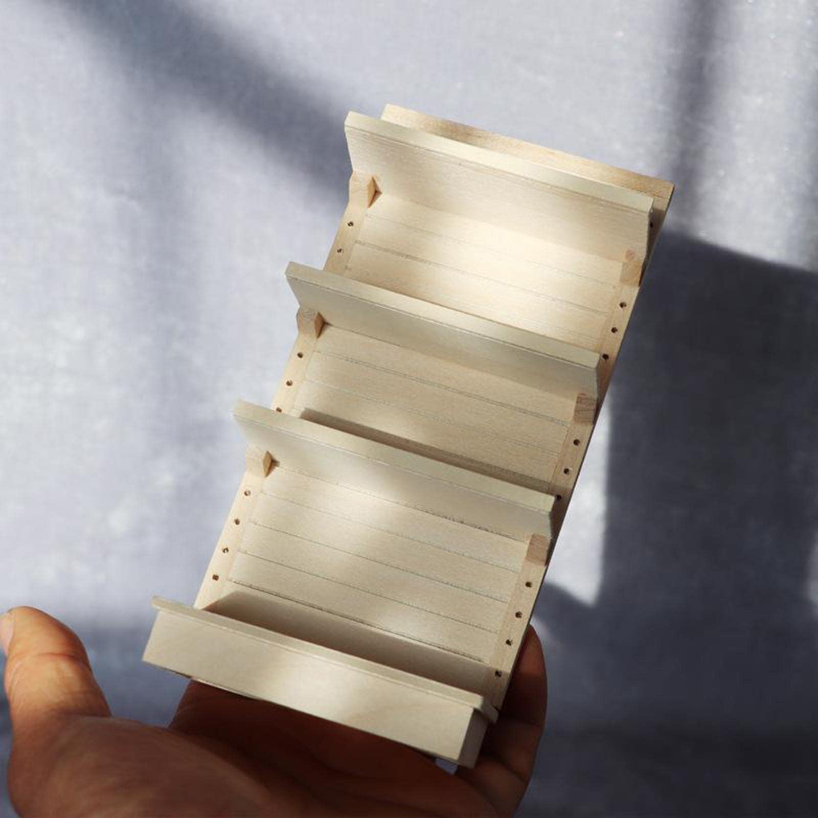 Amazon | Perfeclan 1/12ドールハウスラック収納棚ミニチュア家具装飾