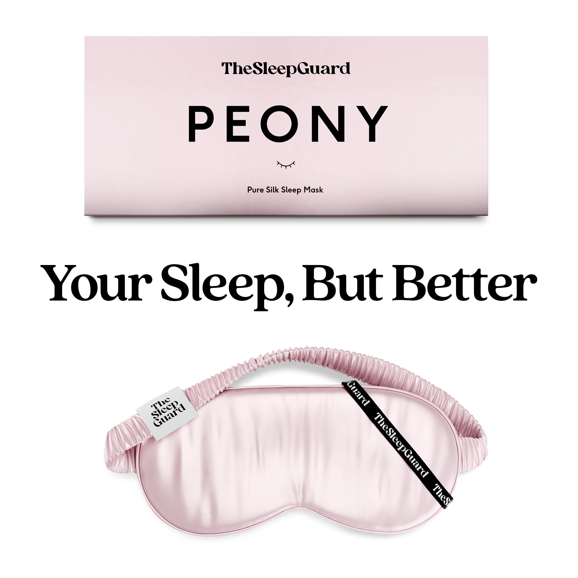 TheSleepGuard Schlafmaske aus reiner Seide [100% 6A Maulbeerseide] 22 Momme Seide, lichtblockierende Reiseutensilien. Beste Anti-Aging-Augenmasken zum Schlafen, Öko-Tex-Augenbinde, Augenabdeckungen