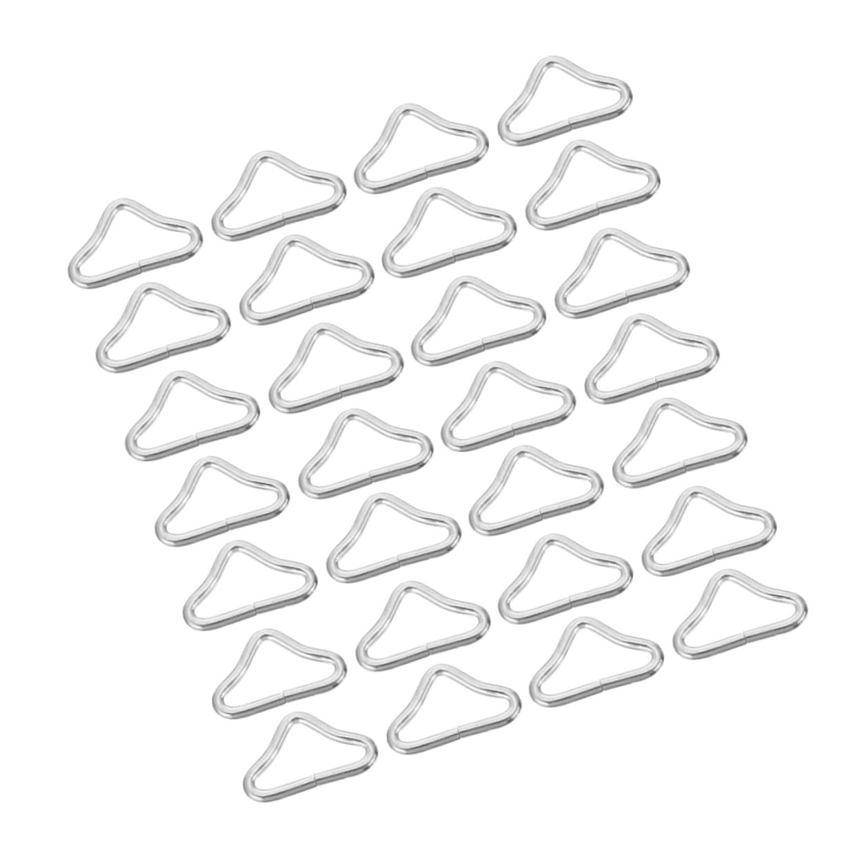 Toddmomy 70 Piezas Repuesto para Hebilla de Trampolín Anillos Triangulares de Resistencia Hebillas para Trampolín Anillos V para Reparación de Adecuado para Cama Elástica