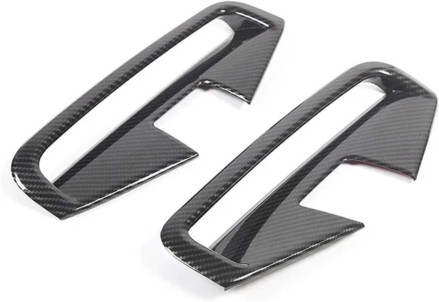 Compatible with BMW 4 Series G22 G23 2021-2024 ABS Carbon Fiber Car Front Fog Light Frame Cover Trim Stickers Accessories(Carbon Fiber)