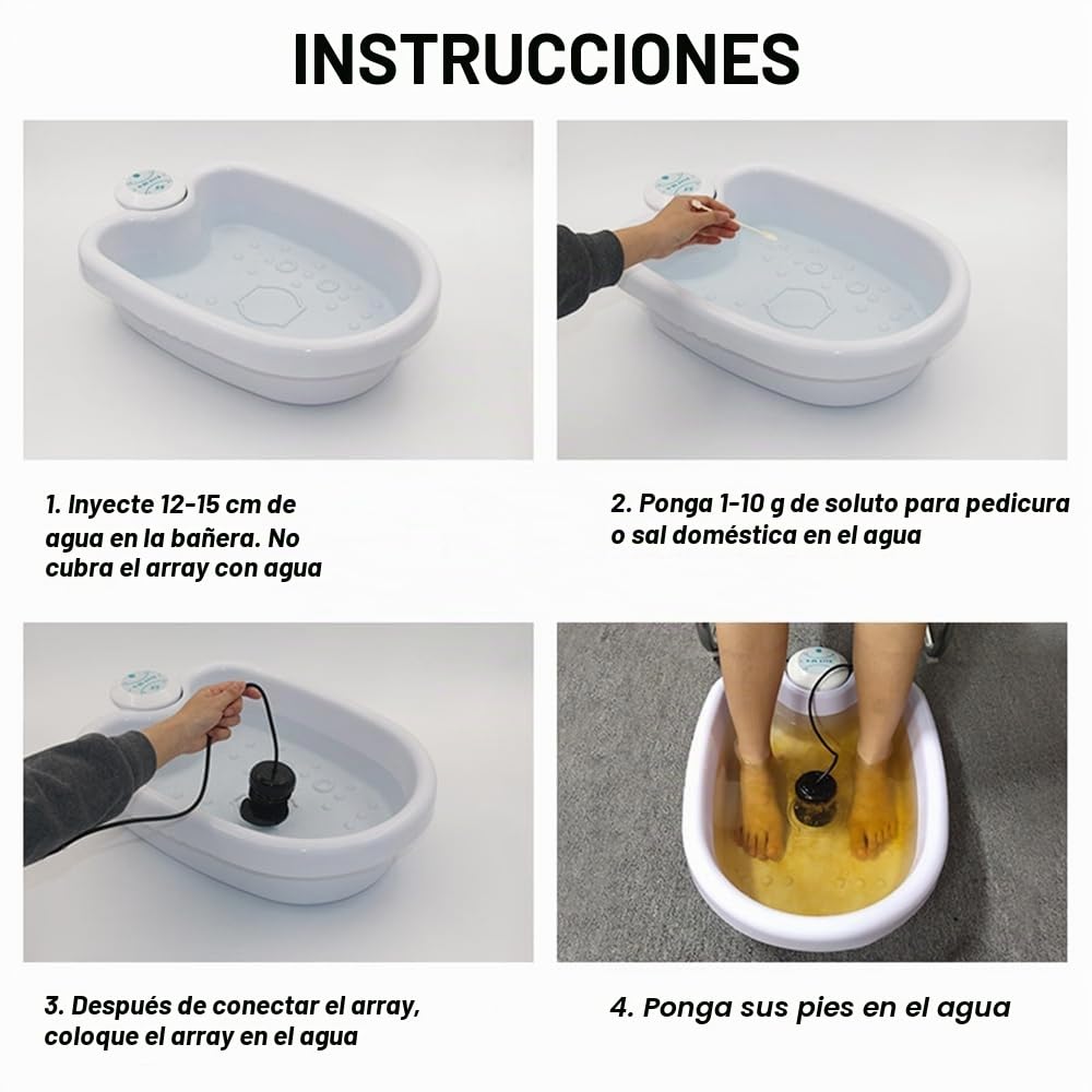 Ionic Foot Spa at Home Detox and Cleanse 2.0 Ionic Foot Spa, Máquina desintoxicante profesional para baño de pies iónico, spa para pies y masajeador con calentador, desintoxicante corporal