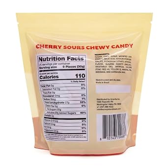 Cherry Sours | 2-Pound Pack | Chewy Sweets | Old-Fashioned Delights