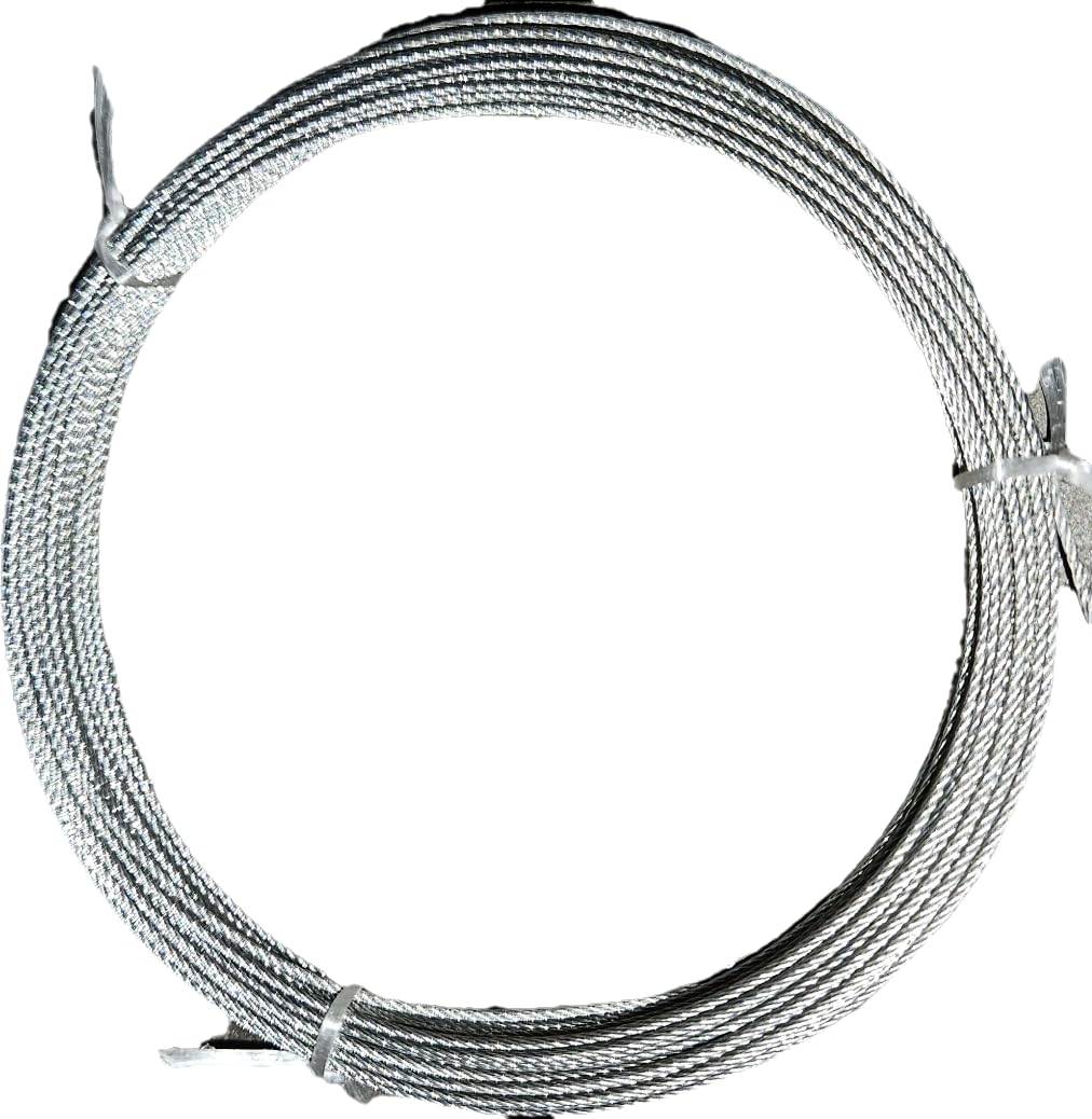 Fitness core, 1.5mm Steel Wire Cable for Hoisting, 20 Meter Length, Silver Metal Wire Rope.-image-7