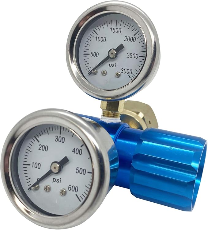Adjustable High Flow 400 PSI Carbon Dioxide Co2 Regulator for