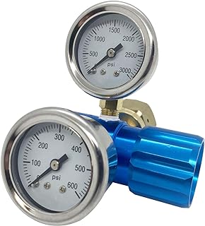 Adjustable High Flow 400 PSI Carbon Dioxide Co2 Regulator for Off Road Jeep Tires Inflator