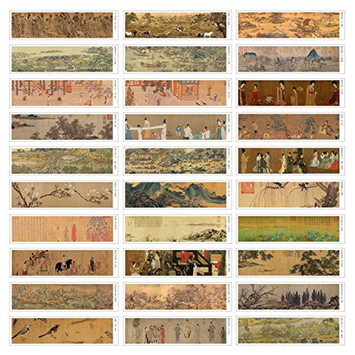 Ancient Chinese Painting Theme Colorful Bookmarks, 30PCS