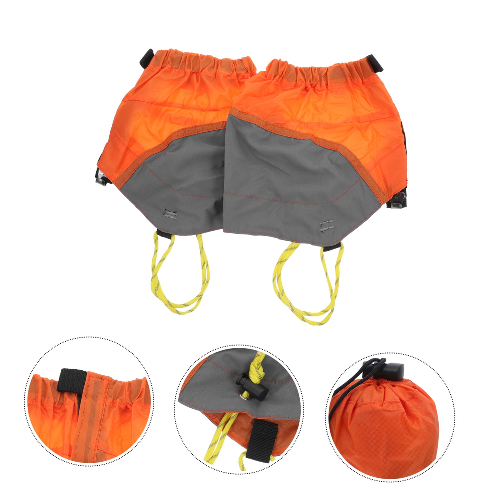BESPORTBLE 2 Paia di Ghette da Trekking per Esterni con Cordino Elastico E Gancio Inferiore