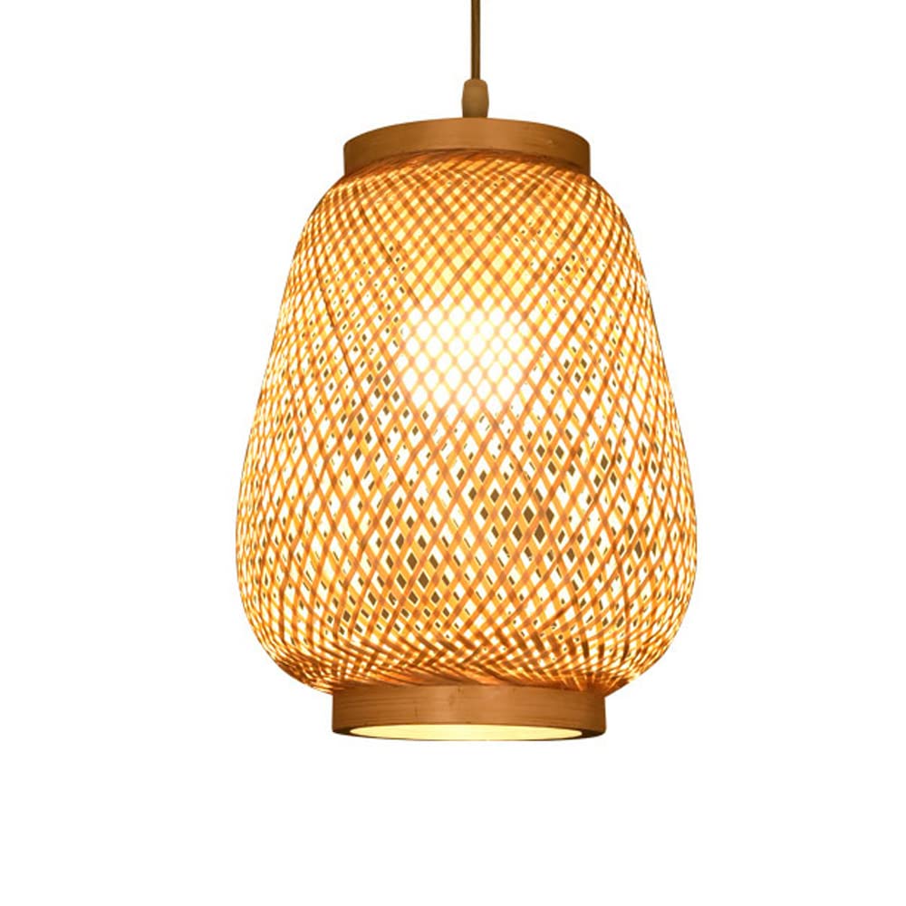 Éclairage de Pendentif en Bambou suspension moderne E27 - 8