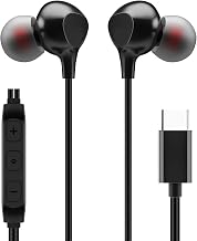 Kratos Thump-Pro Type C Earphone with 13 mm Driver, Tangle Free 1.2 Mtr Nylon Braided Wire, in-Line Volume Controller, Ultra Light C Type Earphones Compatible with Oneplus, Samsung, Oppo, Vivo, Redmi