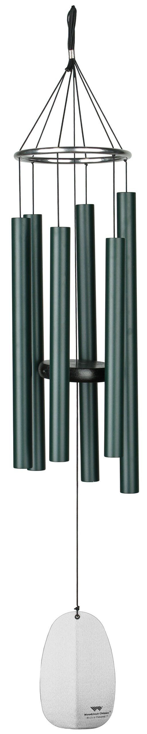 Woodstock Chimes Medium Bells of Paradise Windchime - Rainforest Green