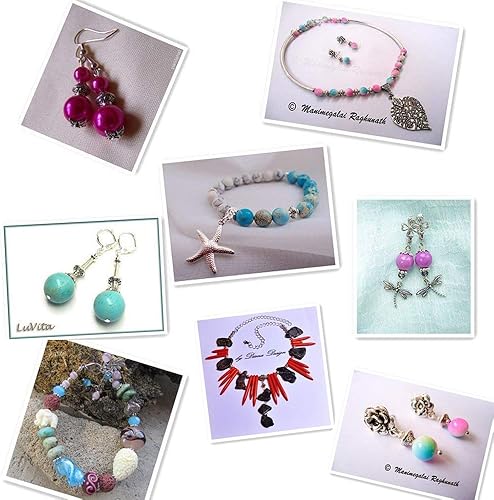 Miniatura 9 de Pandahall 1 caja surtida con 6 formas diferentes, estilo tibetano, aleación, cuentas tope en forma de flor para confeccionar bisutería