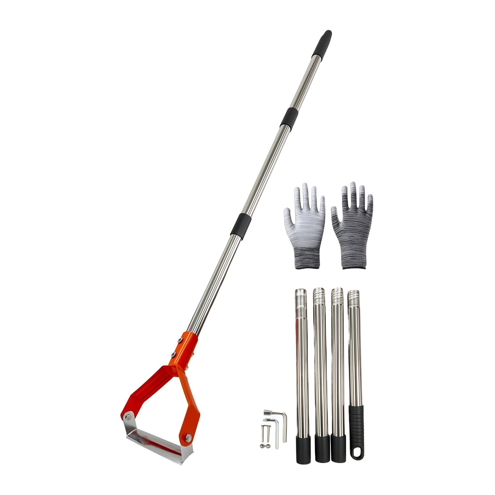 Oxxggkao B Sturdy Weeding Hoe With Sturdy Construction Manual Weeding Tool For Lawns Maintenance And Landscaping Ergonomic Garden Hoe